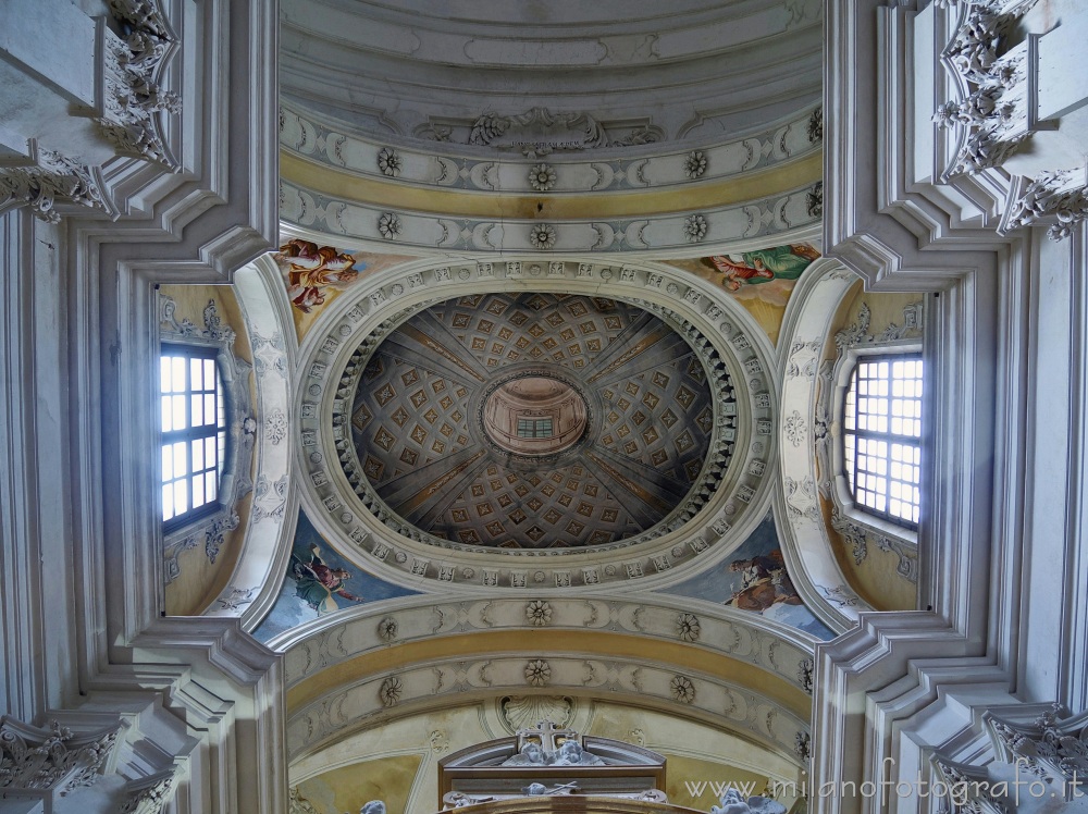 Campiglia Cervo (Biella, Italy) - Interior of the dome of the church of the Sanctuary of San Giovanni di Andorno